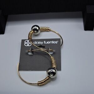 Daisy Fuentes Gold and Silver Beaded Earrings